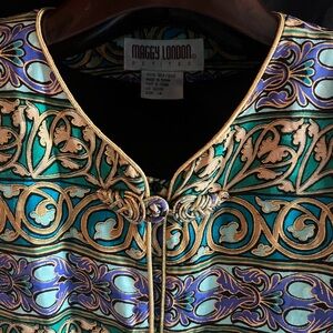 Vintage Maggy London Floral Jacket